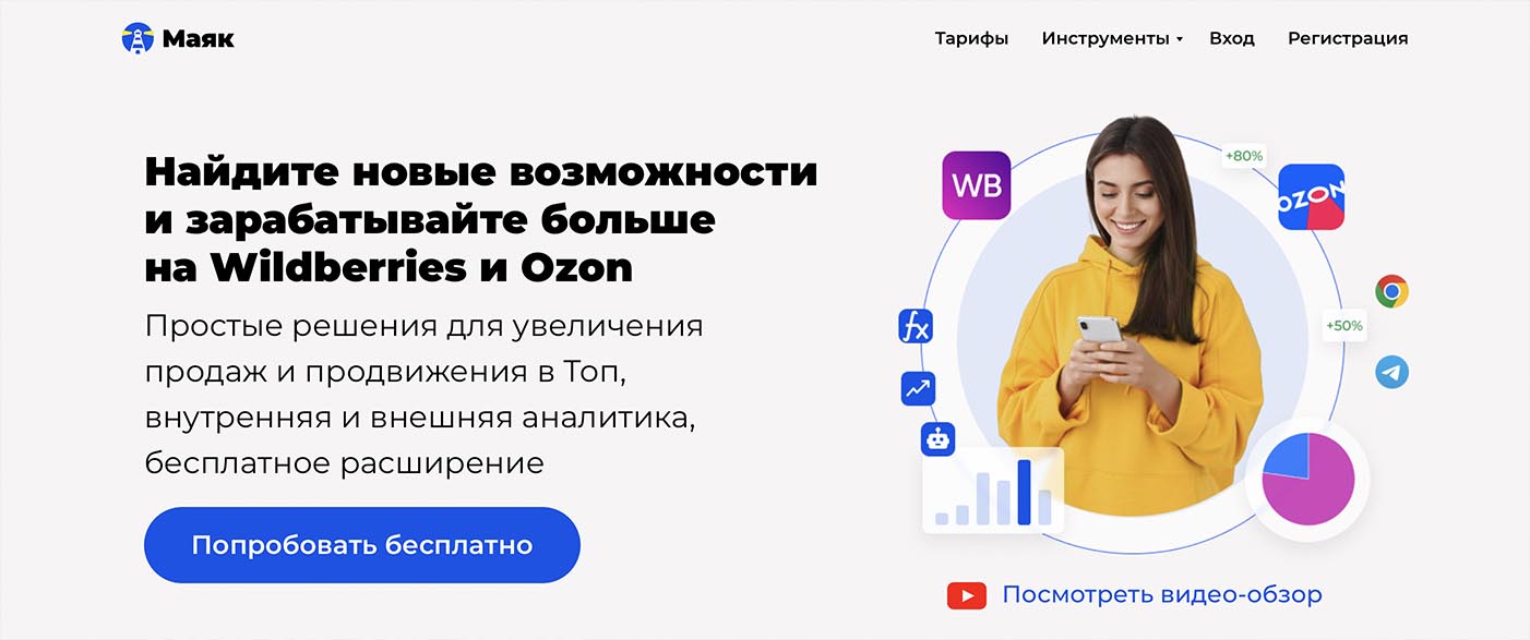 Аналитика маркетплейсов Маяк
